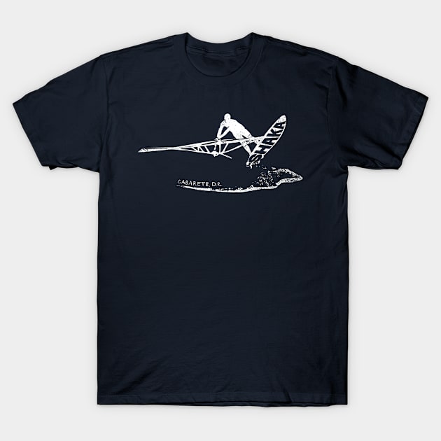 Windsurfing Freestyle Jump Shaka, Cabarete DR, Dominican Republic T-Shirt by French Salsa